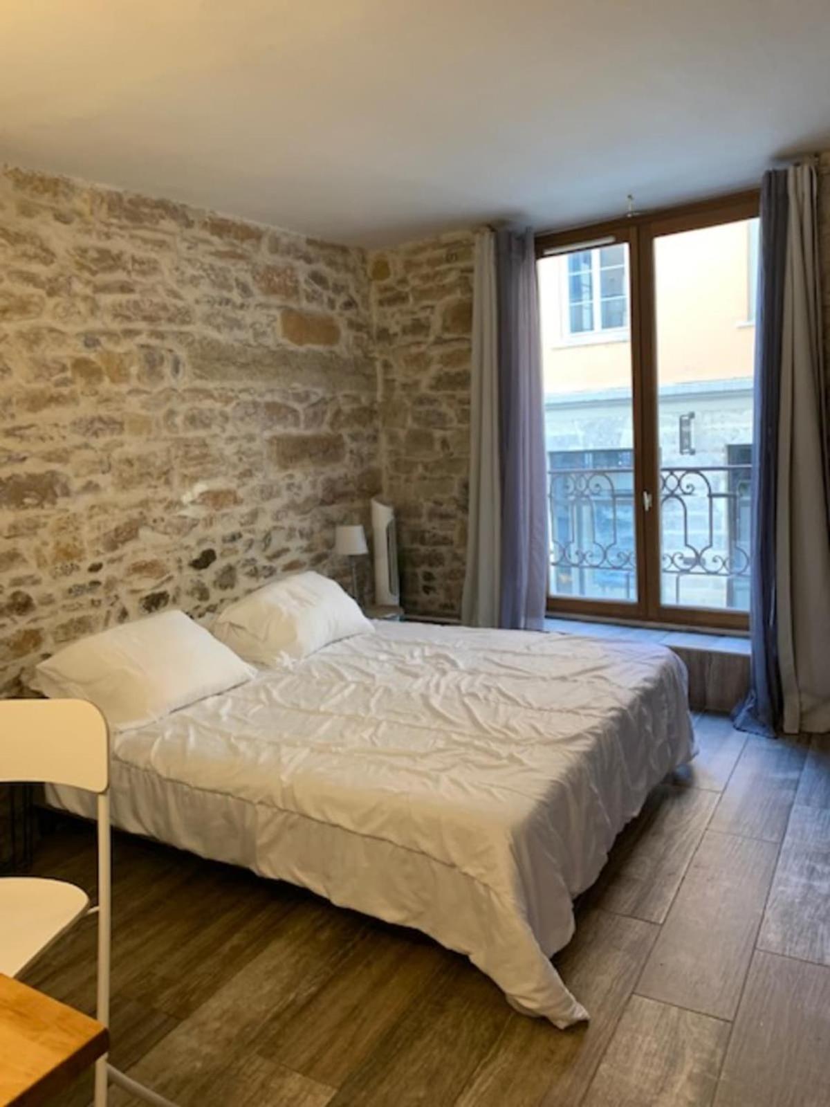 Studio With Exposed Stone Vieux Lyon Лион Екстериор снимка